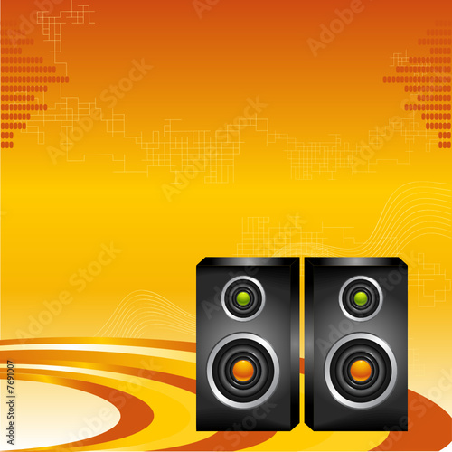Abstract speaker background illustration