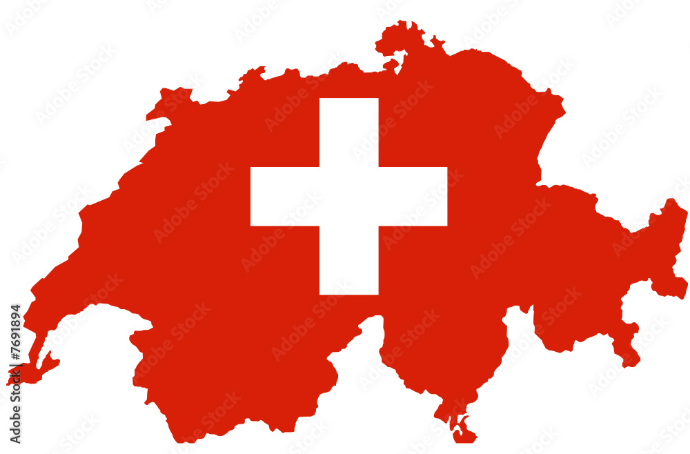 Fototapeta premium carte suisse
