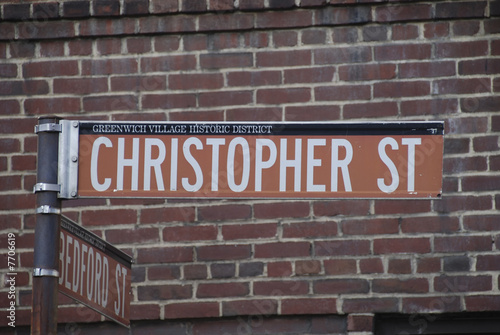 Christopher Street sign in New York