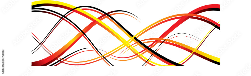 Abstract wave design in red and yellow with copy space Abstract wave design in red and yellow with copy space