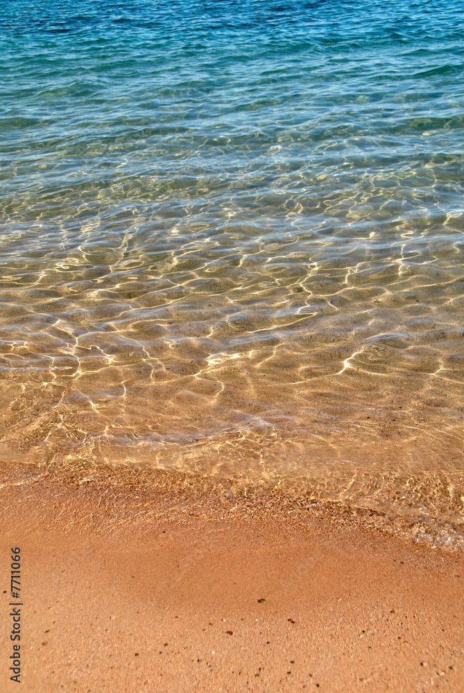 Water on the beach