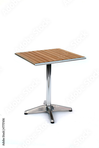 tavolino da bar in metallo e legno