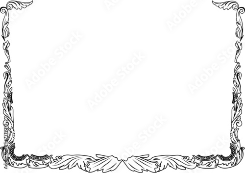 black decorative frame