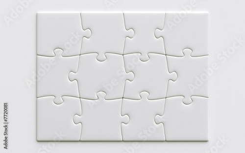 blank puzzle pieces