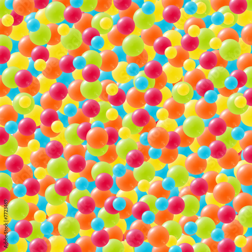 Bright colored balls