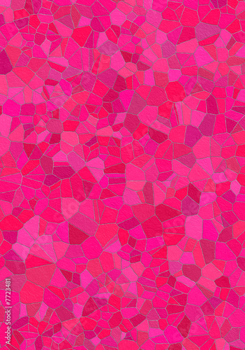 Pink mosaic tiles