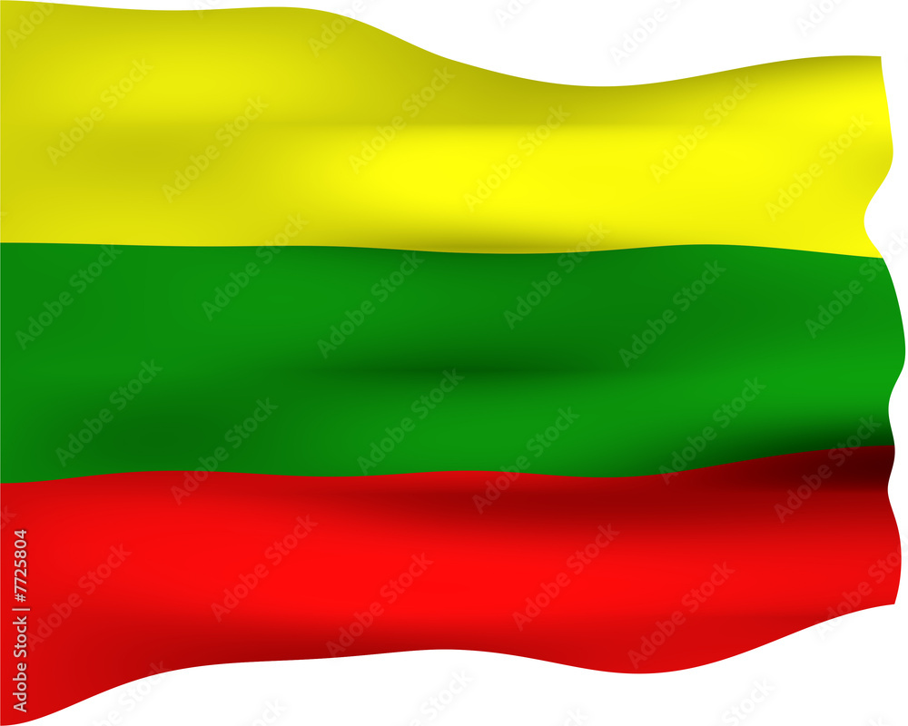 3D Flag of Lithuania 3D Flag of Lithuania