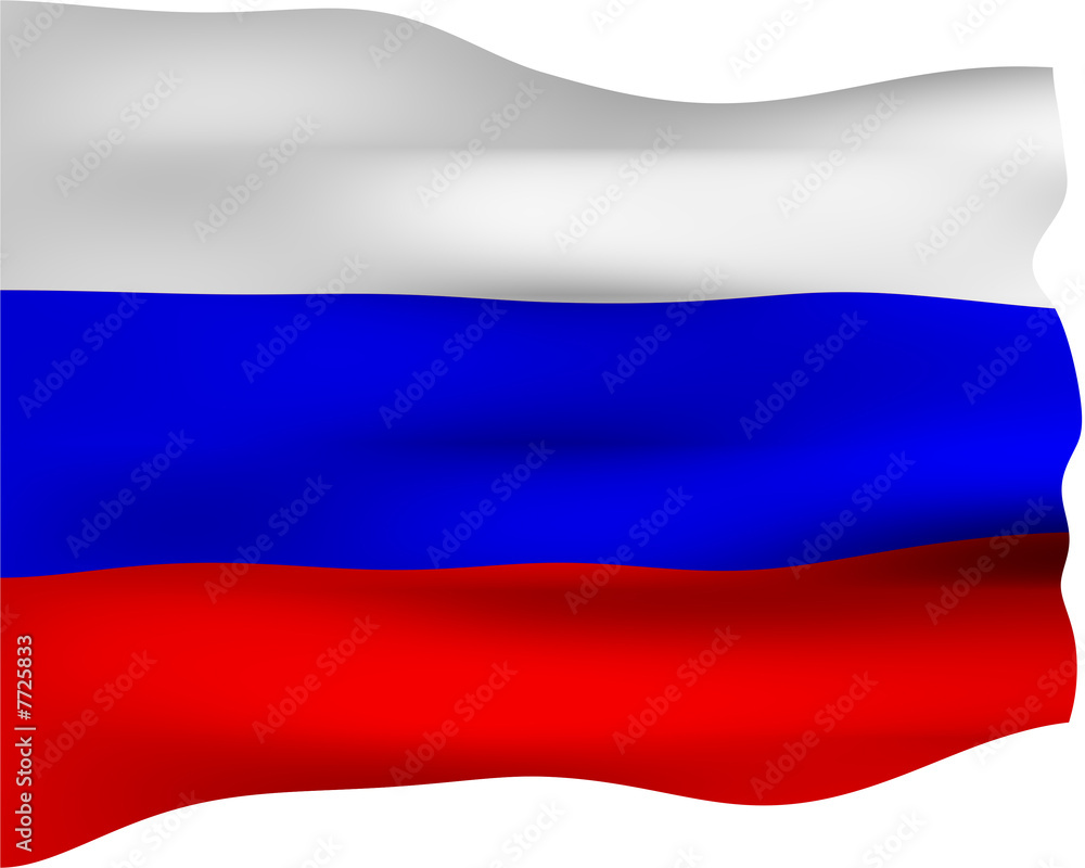 Fototapeta premium 3D Flag of Russia