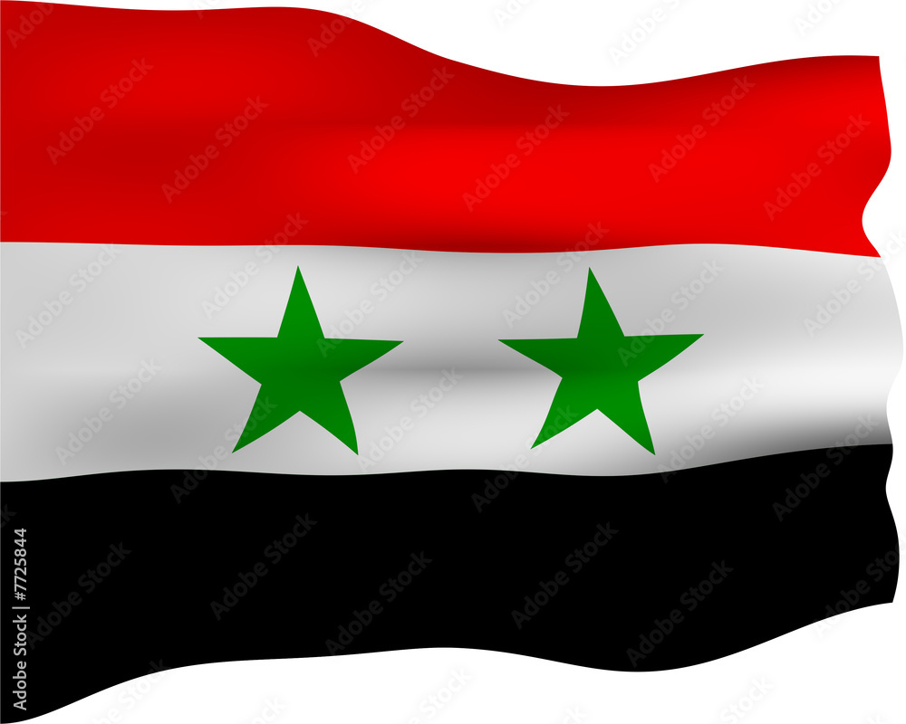 3D Flag of Syria 3D Flag of Syria
