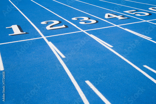 Blue RaceTrack Starting Line