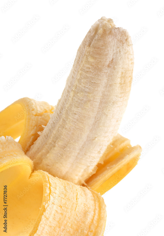 Open banana fruit