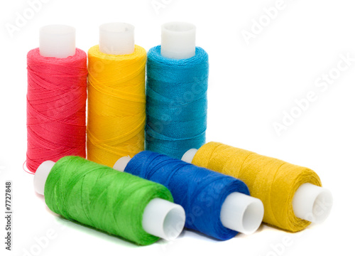 Tableau sur toile Coils of colour threads