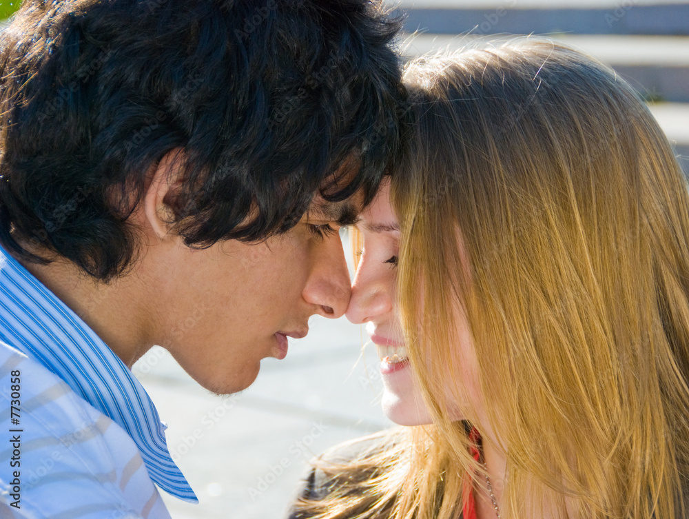 Happy teen couple Happy teen couple