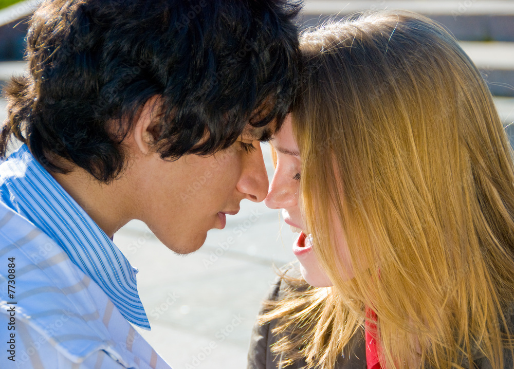 Happy teen couple Happy teen couple