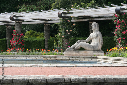 Canvas Print parc de la tete d or-lyon