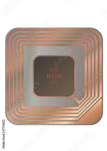 Puce RFID cuivre (détouré)