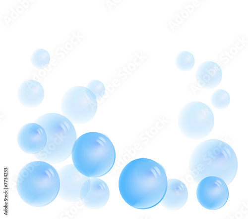 bulles bleues