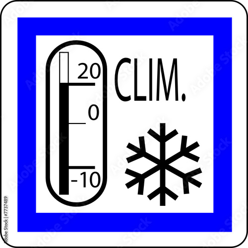 a0244 - Panneau information CLIMATISATION