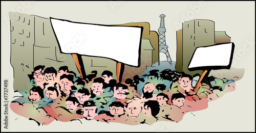 a0252 - Manifestation, mouvements sociaux, grèves
