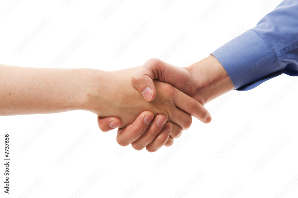 The union of business man and bussinesswoman. The union of business man and bussinesswoman.