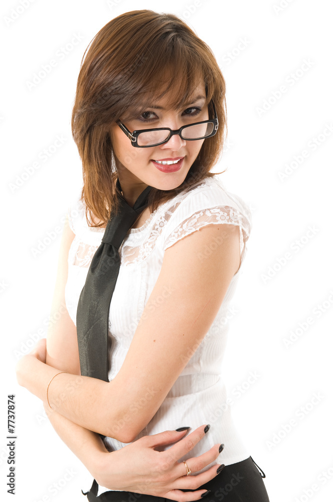 Beautiful businesswoman looking at camera. Beautiful businesswoman looking at camera.