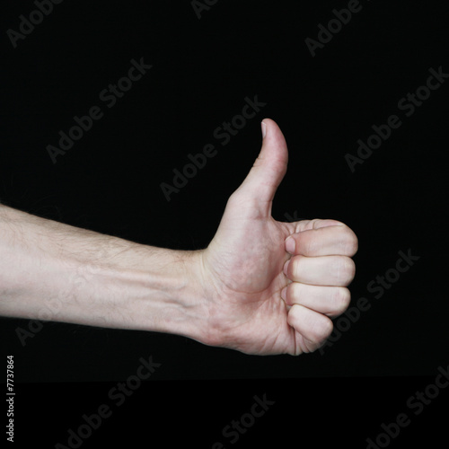 Thumbs-up - Human Hand Signal With Thumb Up