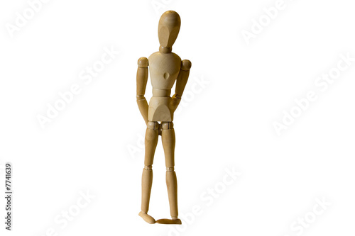 bonhomme bois timide