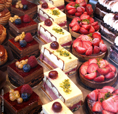 Obraz na plátně cake and pastry display