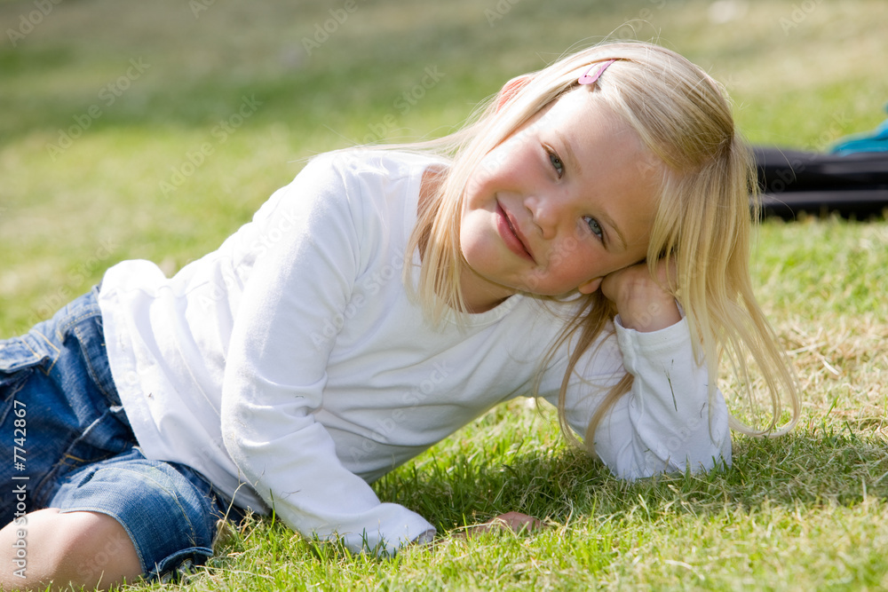 Fototapeta premium Cheeky little girl