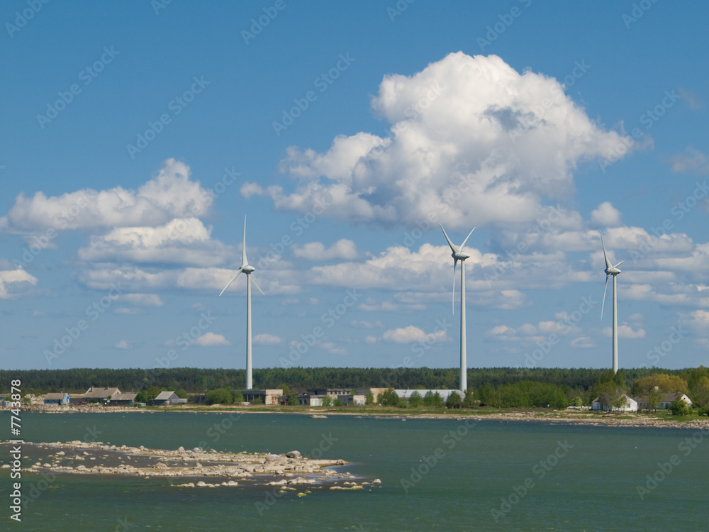 windfarm on Baltic sea windfarm on Baltic sea