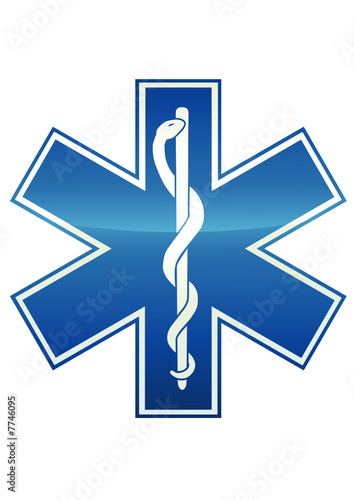 Symbole métal de l'ambulance (détouré)