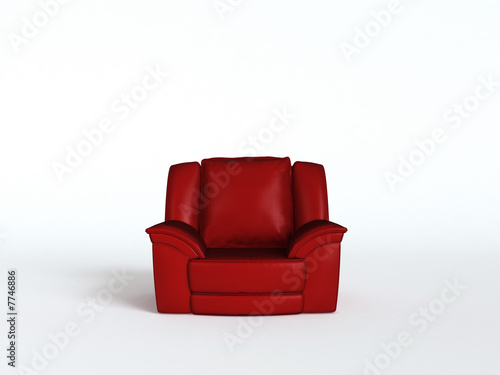 red armchair