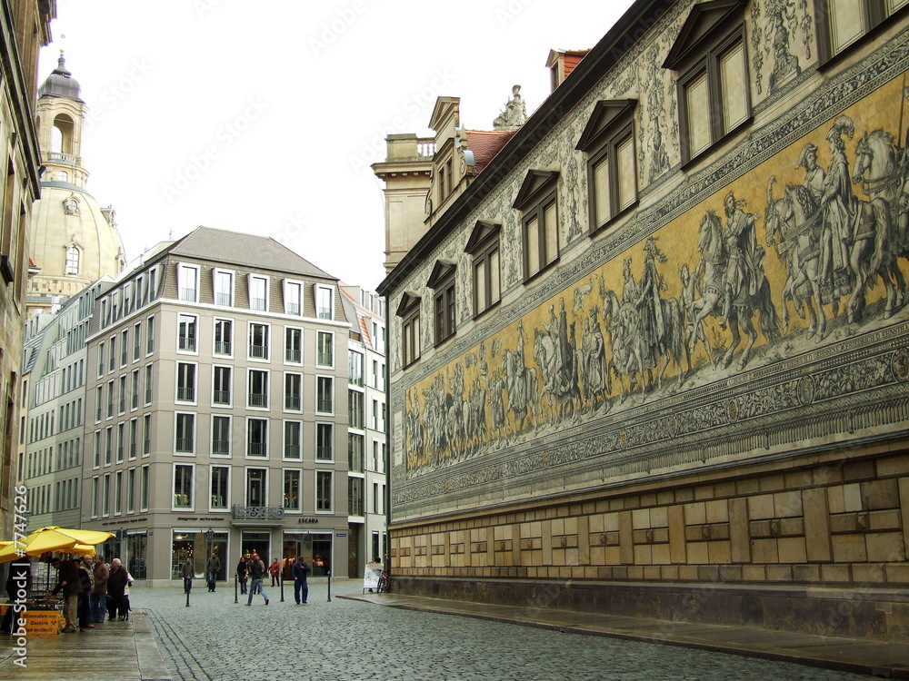 Obraz premium Fürstenzug in Dresden