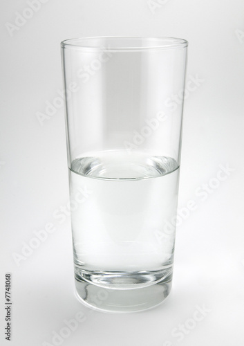 Half Empty or Half Full Glass of Water