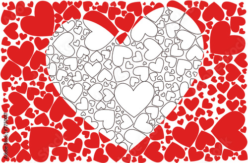 Coeurs en pagaille (amour)