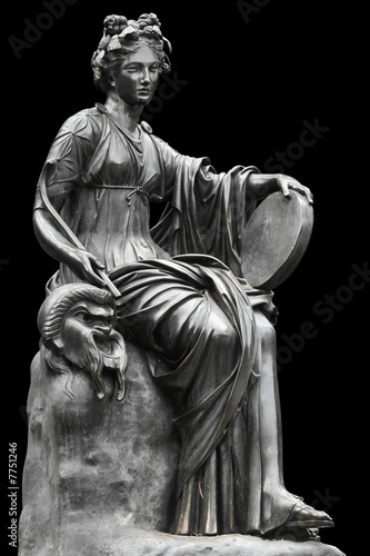 Bild auf Leinwand Statue of the Muse Thalia