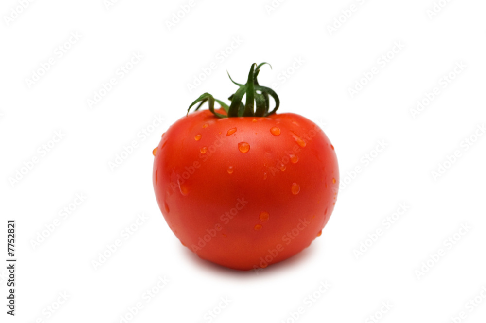 Tomato isolated on white - shallow depth of field Tomato isolated on white - shallow depth of field