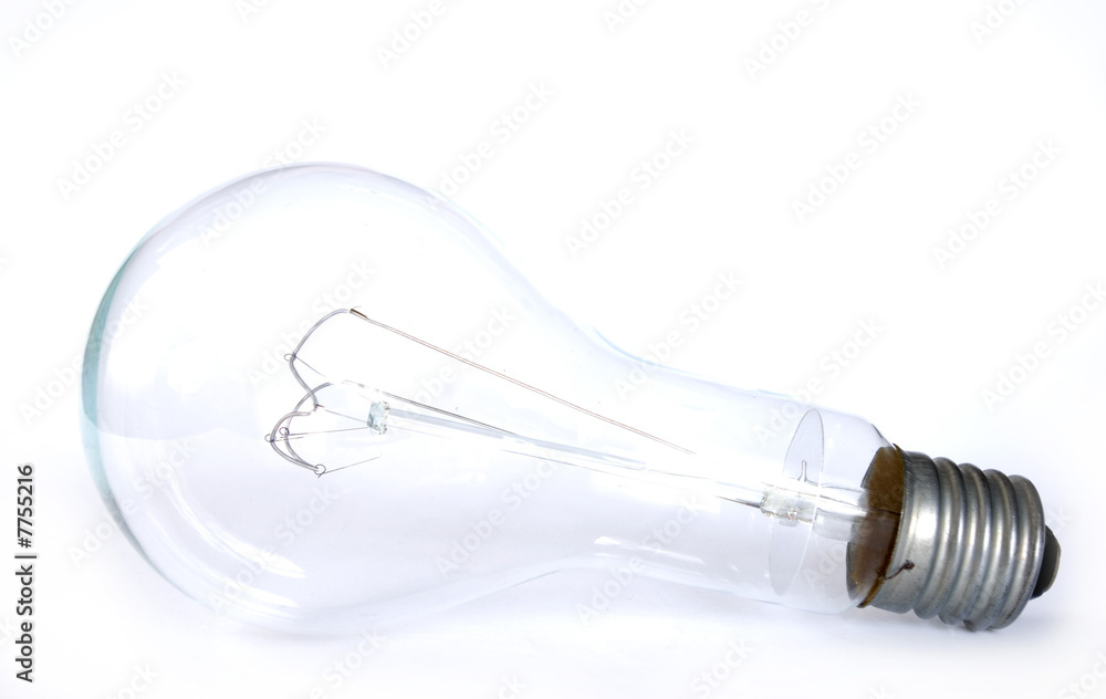 bulb  on  white