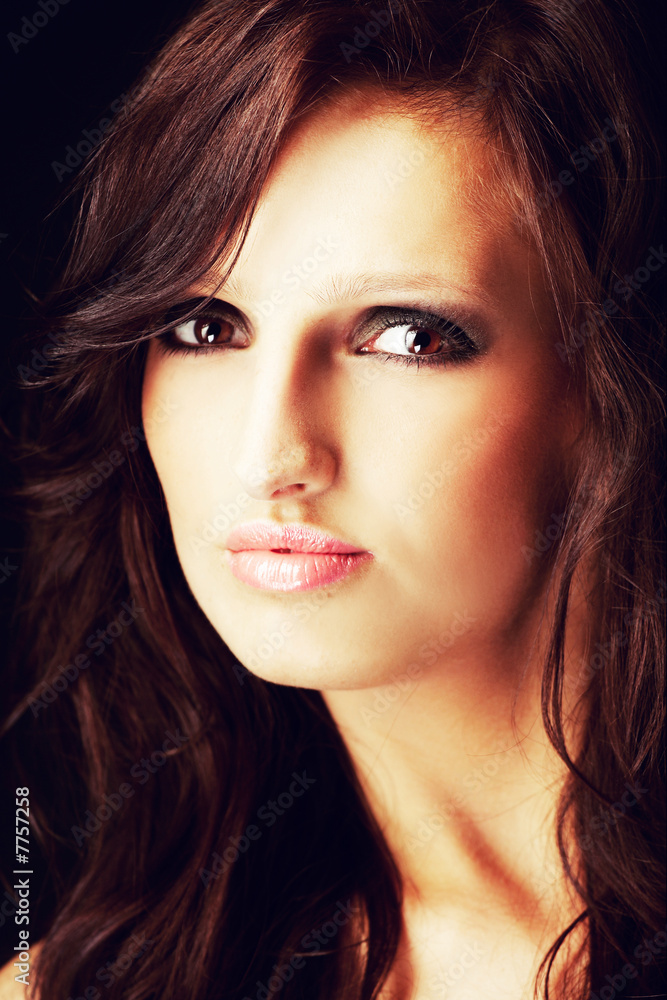 Fototapeta premium Portrait of a beautiful young sexy woman