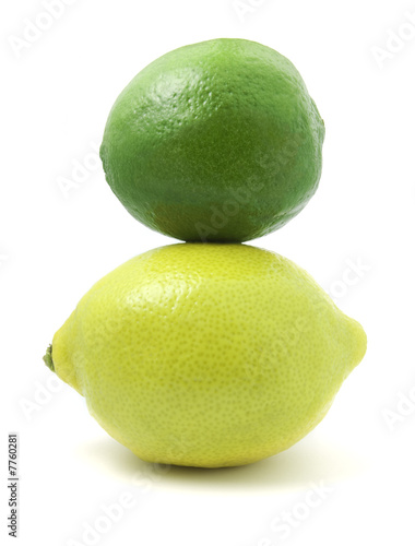 Lemon with  Lime stacked on Top