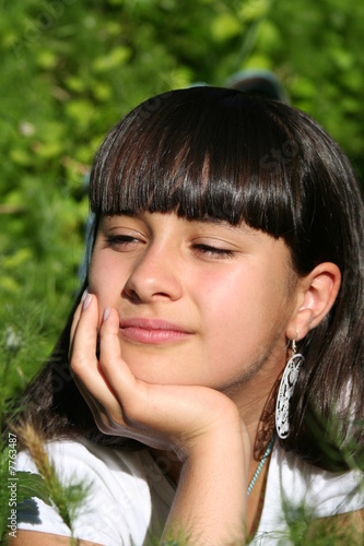 portrait jeune adolescente