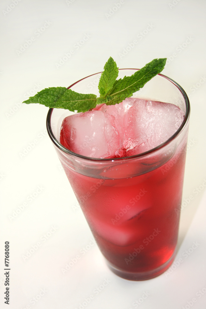 Refreshing Red Cocktail Beverage Refreshing Red Cocktail Beverage