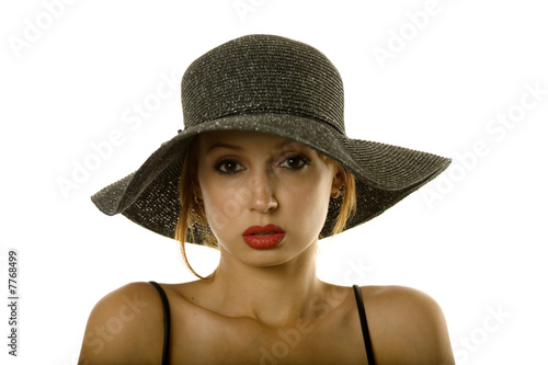 Pretty woman in hat © MaxFX