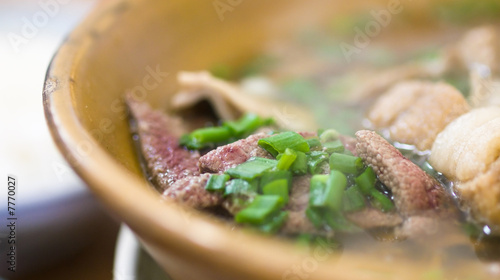 Asian Tea Flavoured Soup Dish of Pork Ribs, Liver and Stomach