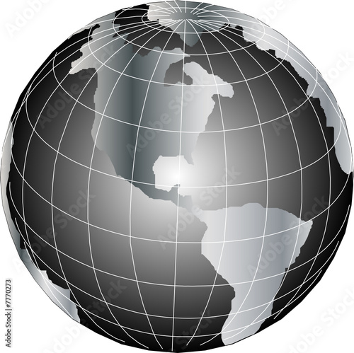 Vector Earth globe illustration