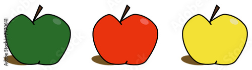 Trois pommes