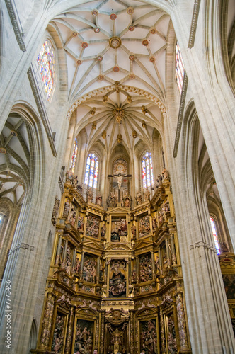 The Choir and Organ in Santa Maria Cathedal of Astorga. Spain photo