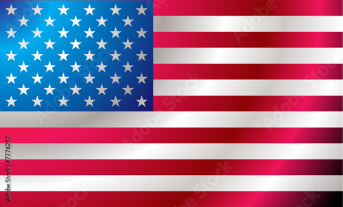 Illustrated us flag with ripples ideal background image