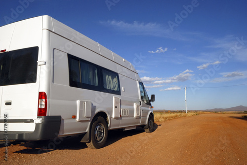 Motorhome on its way in Australia