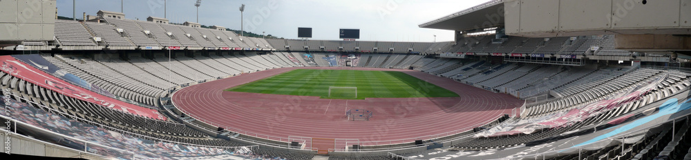 Fototapeta premium Panorama stadionu olimpijskiego w Barcelonie